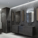 Mondrian LED Vanity Light By Kuzco, Finish: Black, Size: Medium