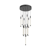 Motif LED Multi Pendant By Kuzco, Size: Medium, Finish: Black