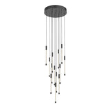 Motif LED Multi Pendant By Kuzco, Size: Large, Finish: Black