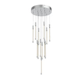 Motif LED Multi Pendant By Kuzco, Size: Medium, Finish: Chrome
