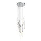 Motif LED Multi Pendant By Kuzco, Size: Large, Finish: Chrome