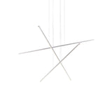 Brushed Nickel Vega Minor 3-Light Suspension by Kuzco