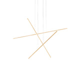 Gold Vega Minor 3-Light Suspension by Kuzco