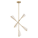 Mondrian LED Vanity Light By Kuzco, Finish: Gold