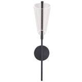Mulberry Single Wall Sconce By Kuzco, Finish: Black