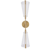 Mulberry Double Wall Sconce By Kuzco, Finish: Brushed Gold