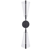 Mulberry Double Wall Sconce By Kuzco, Finish: Black