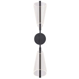 Mulberry Double Wall Sconce By Kuzco, Finish: Black
