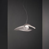 MYTILUS SUSPENSION BY A-EMOTIONAL LIGHT, PAINTED STAINLESS STEEL MESH: MEDIUM, WHITE, , | CASA DI LUCE LIGHTING