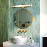 Madison Double Wall Light By Alora, Finish: Vintage Brass