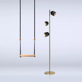 Black Dome Floor Lamp by Marchetti