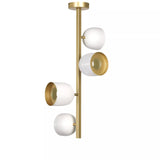 White Dome Vertical Suspension by Marchetti