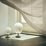 Mist LED Table Lamp By Seed, Size: Small / Large, Finish: Champagne Gold