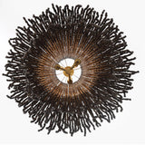 Molfetta Grand Chandelier By Lib & Co, Finish: Antique Brass With Black Beads