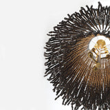 Molfetta Grand Chandelier By Lib & Co, Finish: Antique Brass With Black Beads