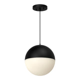 Monae Pendant Light by Kuzco - Large, Black in white background