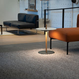 Nivel Pedestal Floor Lamp By Pablo, Size: Small, Finish: Oak, Color: White