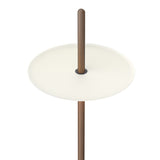 Nivel Pedestal Floor Lamp By Pablo, Size: Large, Finish: Walnut, Color: White