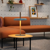 Nivel Table Lamp By Pablo, Finish: Oak, Color: Slate