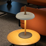 Nivel Table Lamp By Pablo, Finish: Oak, Color: White