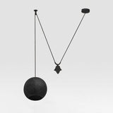 Gunmetal Nur Reversed counterbalance weight Pendant Light by Dounia Home