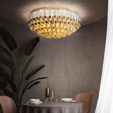 Gold Large Odeon Ceiling Light in Restaurant