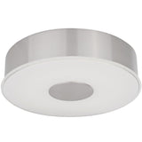 Parker LED Flush Mount By Kuzco, Size: Small, Finish: Nickel