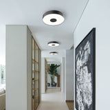 Parker LED Flush Mount By Kuzco, Size: Large Finish: Black