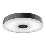 Parker LED Flush Mount By Kuzco, Size: Large Finish: Black