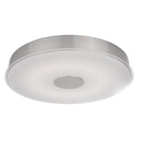 Parker LED Flush Mount By Kuzco, Size: Large Finish: Nickel