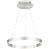 Brushed Aluminum Small Sirius Pendant by W.A.C. Lighting