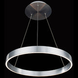 Brushed Aluminum Small Sirius Pendant by W.A.C. Lighting