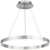 Brushed Aluminum Medium Sirius Pendant by W.A.C. Lighting