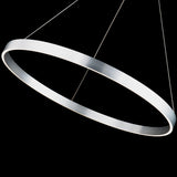 Brushed Aluminum Large Sirius Pendant by W.A.C. Lighting