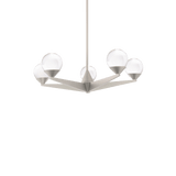 Double Bubble Chandelier - Satin Nickel