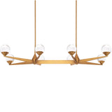 Aged Brass Double Bubble Linear Suspension by Modern Forms