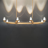 Aged Brass Double Bubble Linear Suspension by Modern Forms