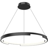 Large Black Anello Minor Suspension by Kuzco