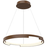 Medium Walnut Anello Minor Suspension by Kuzco