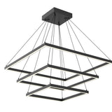 Piazza Three-Tier Suspension By Kuzco, Finish: Black