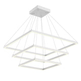 Piazza Three-Tier Suspension By Kuzco, Finish: White