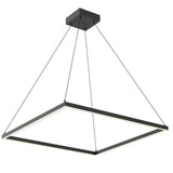 Piazza Suspension By Kuzco, Finish: Black, Size: Medium
