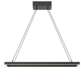 Piazza Linear Suspension By Kuzco, Finish: Black, Size: Medium