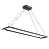Piazza Linear Suspension By Kuzco, Finish: Black, Size: Large