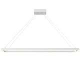Piazza Linear Suspension By Kuzco, Finish: White, Size: Large