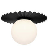 Plume Ceiling Light By Alora, Finish: Matte Black, Size: Large