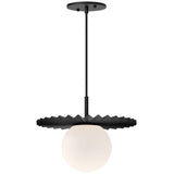 Plume Pendant By Alora, Finish: Matte Black, Size: Small