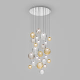 Puppet Round Multilight Suspension by Vistosi