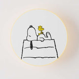 Peanuts Ramen Wall Sconce, Color: Snoopy Woodstock Ramen, Size: Medium