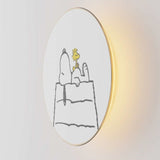 Peanuts Ramen Wall Sconce, Color: Snoopy Woodstock Ramen, Size: Medium
